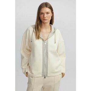 Hanorac cu maneci cazute si fermoar imagine