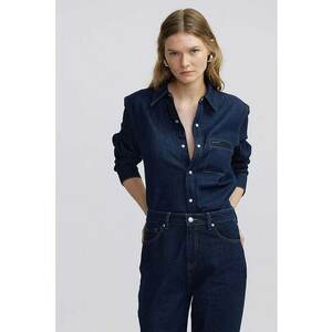 Camasa din denim cu maneci lungi imagine