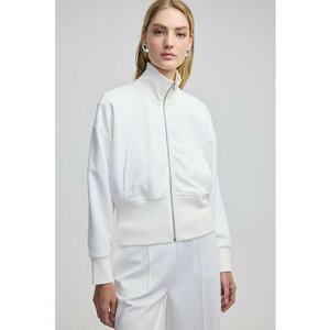 Bluza de trening cu maneci cazute si fermoar imagine