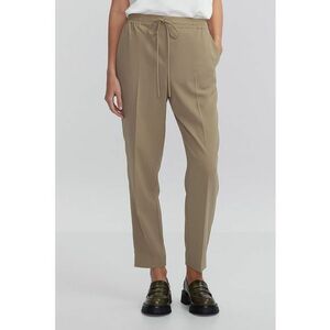 Pantaloni uni cu snur in talie imagine