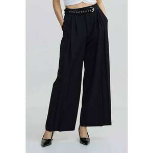 Pantaloni cu croiala ampla si curea imagine