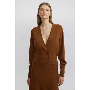 Cardigan uni cu decolteu in V imagine