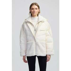 Geaca cu detalii de blana sintetica imagine