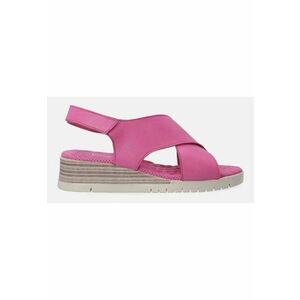 Sandale din piele - cu talpa wedge imagine