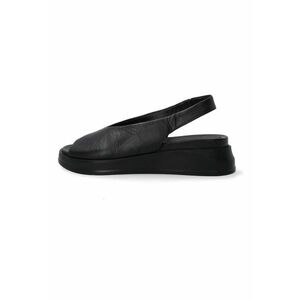 Sandale din piele cu platforma si bareta slingback imagine