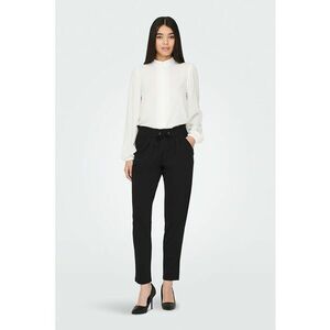 Pantaloni crop cu snur in talie imagine