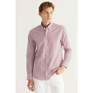 Camasa slim fit cu model in dungi imagine