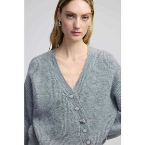 Cardigan lejer cu croiala asimetrica imagine