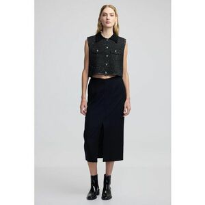 Bluza crop cu insertii din lurex imagine