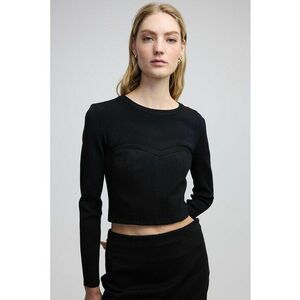 Bluza crop cu aspect de corset imagine