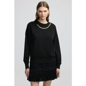 Bluza de trening cu lant decorativ imagine