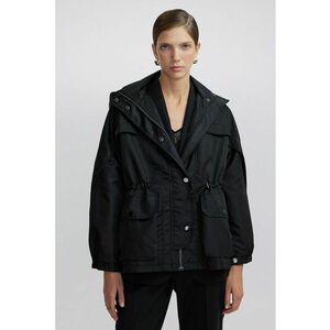 Jacheta cu gluga si cordon in talie imagine