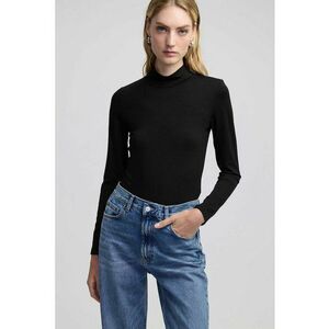 Bluza din amestec de lyocell cu guler scurt imagine