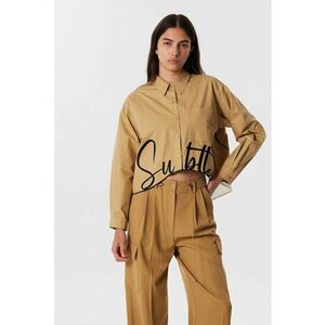 Camasa lejera cu imprimeu text imagine