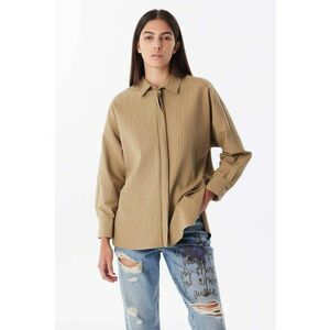 Camasa cu fermoar si aspect striat imagine