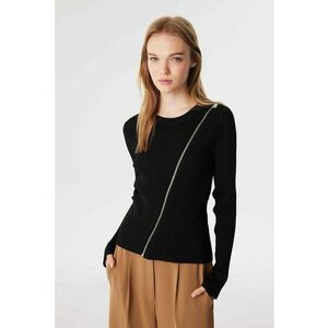 Pulover cu decolteu rotund si striatii imagine