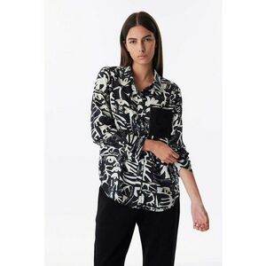 Camasa cu buzunar pe piept si model imagine