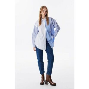 Camasa lejer cu model colorblock imagine