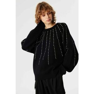 Pulover supradimensionat cu strasuri imagine