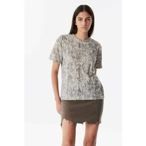 Tricou texturat cu decolteu la baza gatului imagine