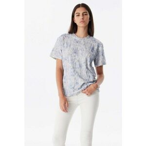 Tricou texturat cu decolteu la baza gatului imagine