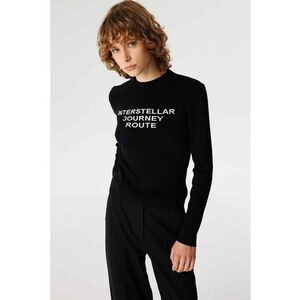 Pulover slim fit cu model text imagine