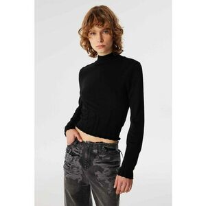 Pulover crop cu guler mediu imagine