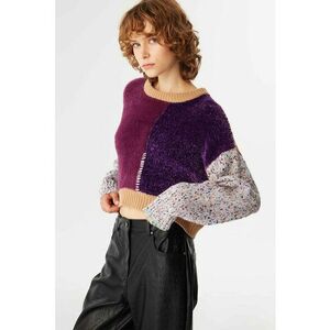 Pulover crop lejer imagine