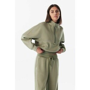 Bluza de trening cu fermoar scurt imagine