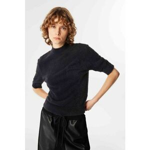 Pulover pufos cu maneci scurte imagine