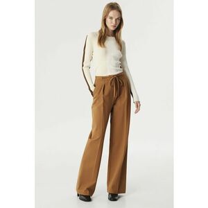 Pantaloni relaxed fit cu snur in talie imagine