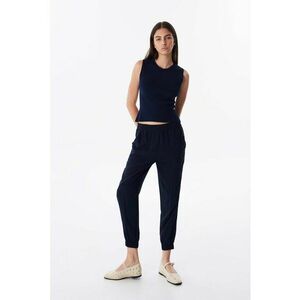 Pantaloni conici cu talie medie imagine