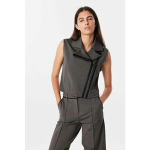 Vesta cu fermoar si revere decupate imagine