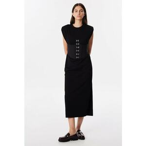 Rochie midi cu o curea in talie imagine