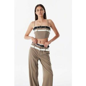 Top crop cu curele decorative imagine