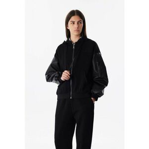 Hanorac cu imprimeu text pe partea din spate imagine