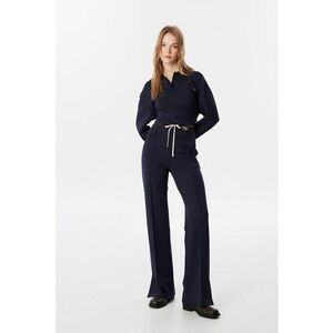 Pantaloni cu talie inalta si slituri laterale imagine