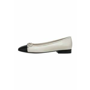 Balerini de piele cu funda decorativa imagine