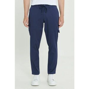 Pantaloni cu talie medie si snur in talie imagine