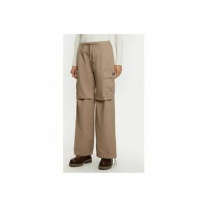 Pantaloni dama - 304038181 - Bumbac - Bej imagine