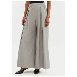 Pantaloni dama - 305265401 - Poliester/Viscoza - Gri imagine