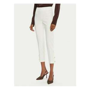 Pantaloni dama - 305264855 - Poliester - Alb imagine