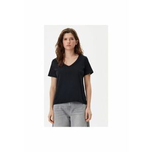 Tricou dama - 305290663 - Bumbac organic - Negru imagine