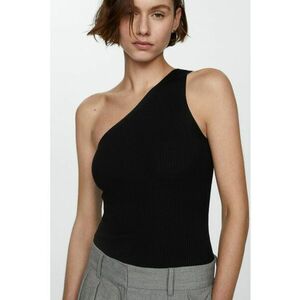 Top striat cu decolteu pe un umar imagine