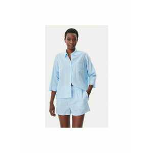 Pijama dama - 305145574 - Bumbac/Viscoza - Albastru imagine