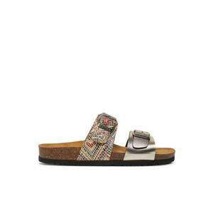 Slapi - papuci - saboti dama Brinkmann - 208346139 - Piele ecologica - Multicolor imagine