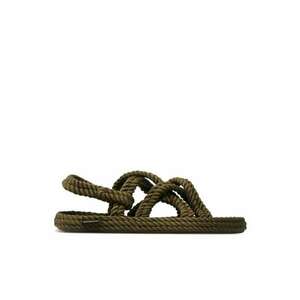 Sandale dama - 30051074240 - Piele ecologica - Verde imagine