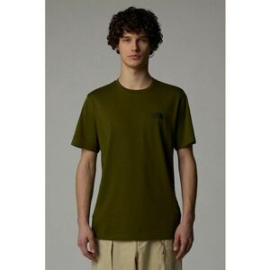 Tricou din amestec de bumbac cu decolteu la baza gatului imagine