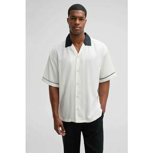 Camasa cu maneca scurta si imprimeu la spate imagine