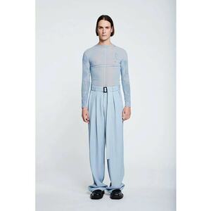 -Pantaloni largi supradimensionați cu curea în talie imagine